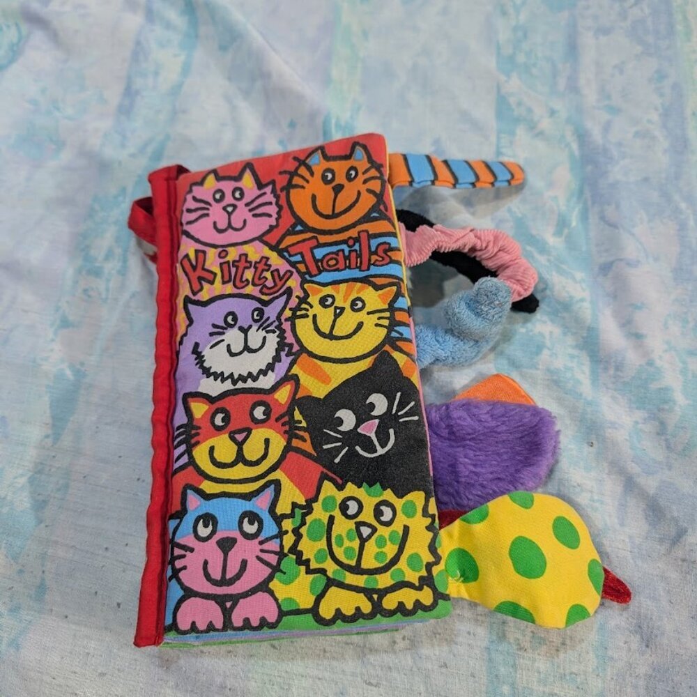 Jellycat Kitty Tails Crinkly Booke